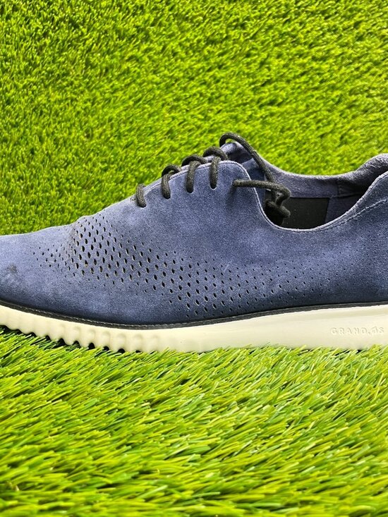 Cole Haan 2.Zerogrand Mens Size 11.5 Blue Classic Laser Wingtip Oxford Shoes main image 9
